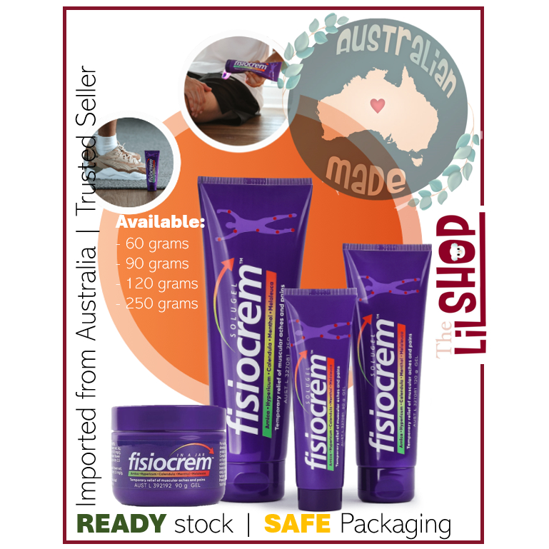 Fisiocrem Adult Solugel 90gr Jar / 60 gr Tube/ 120g Tube / 250 g Tube (Salep untuk otot) - 100% orig