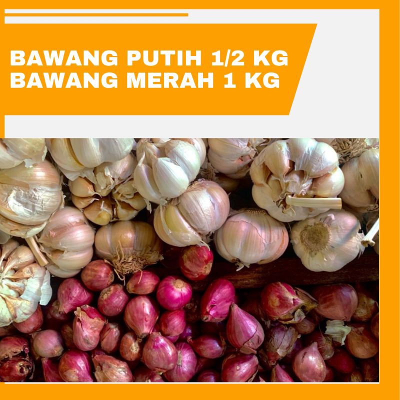 

BAWANG MERAH BAWANG PUTIH BUMBU DAPUR PAKET HEMAT