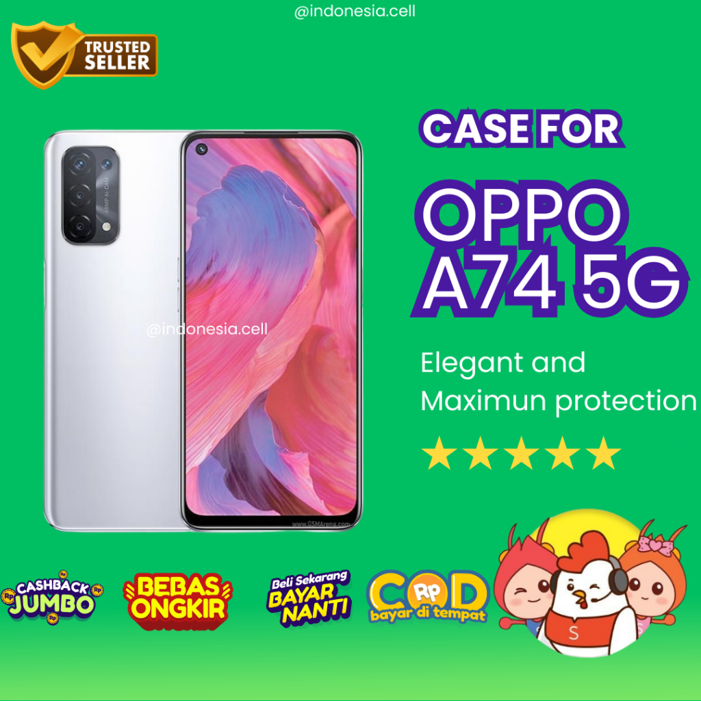 CASE OPPO A74 5G / KESING OPPO A74 5G / CASE BENING CASE HITAM OPPO A74 5G / ANTICRACK OPPO A74 5G