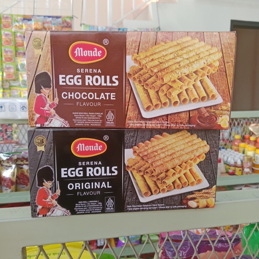 

Monde Serena Egg Rolls 168 Gram - Varian Rasa Chocolate / Original