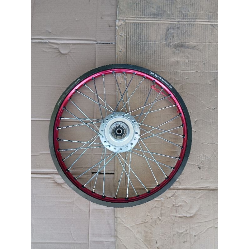 set velg bagian depan Supra fit new Revo lama THN 2007 velg alumunium merk TDR