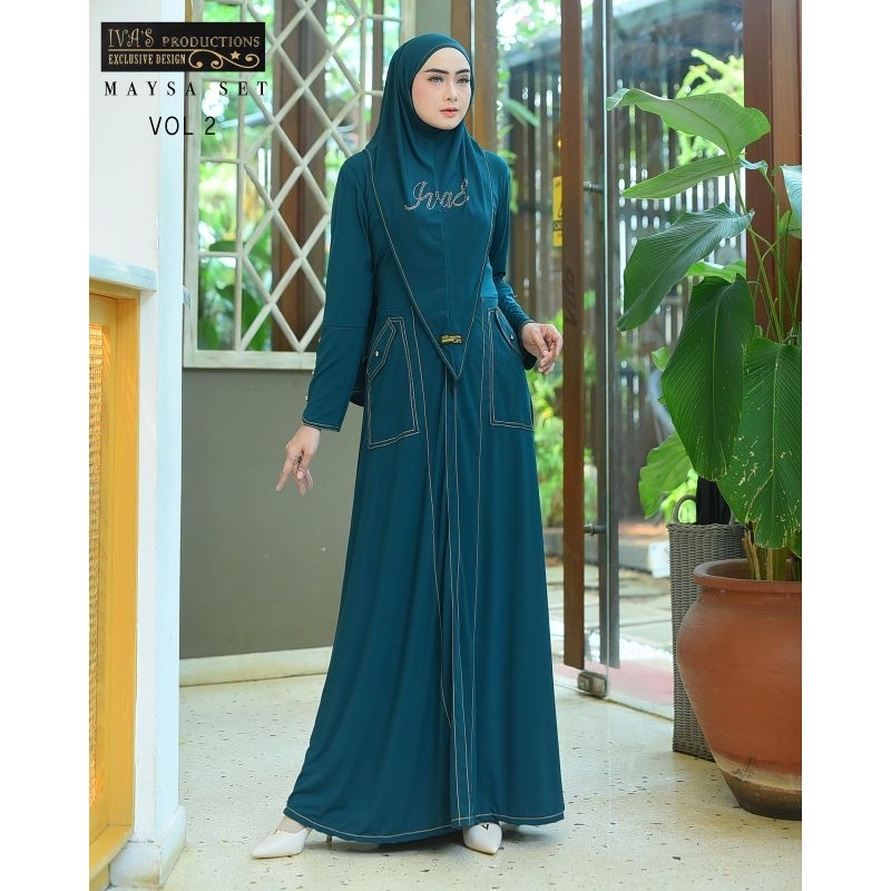 Maysa Set By Ivas Production / Gamis Set Terbaru / Gamis Set Kekinian / Gamis Mewah