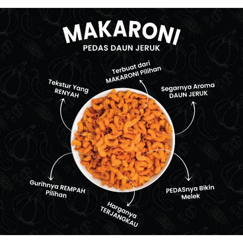 

makaroni bantet pedas 1 kg 500 gr