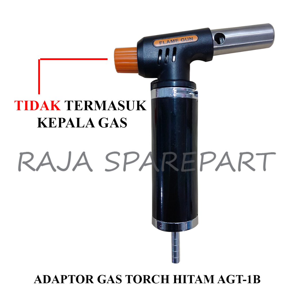 AGT1B ADAPTOR GAS TORCH HITAM AGT-1B (TANPA KEPALA LAS) ADAPTOR UNTUK KE GAS ELPIJI BUKAN GAS LAS
