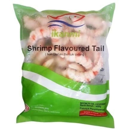 

Ikanmi Shrimp Flavoured Tail 450gr / Ikanmi Bentuk Udang 450gr Crab Stick Roll