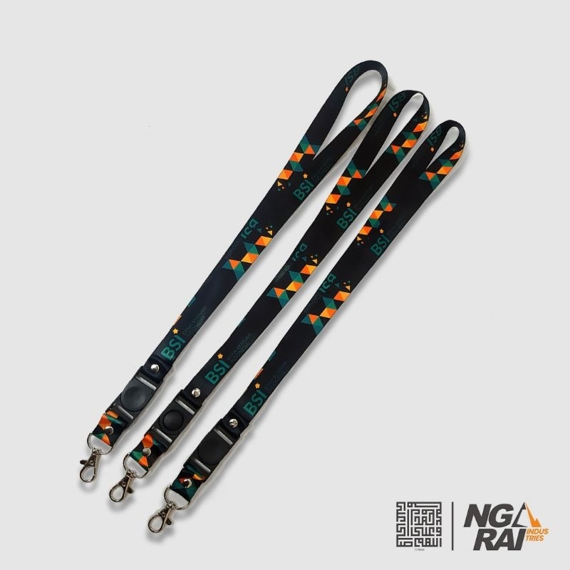 

READY STOCK Trikem Tali Lanyard Print Sublime Promosi BSI Bank Syariah Indonesia