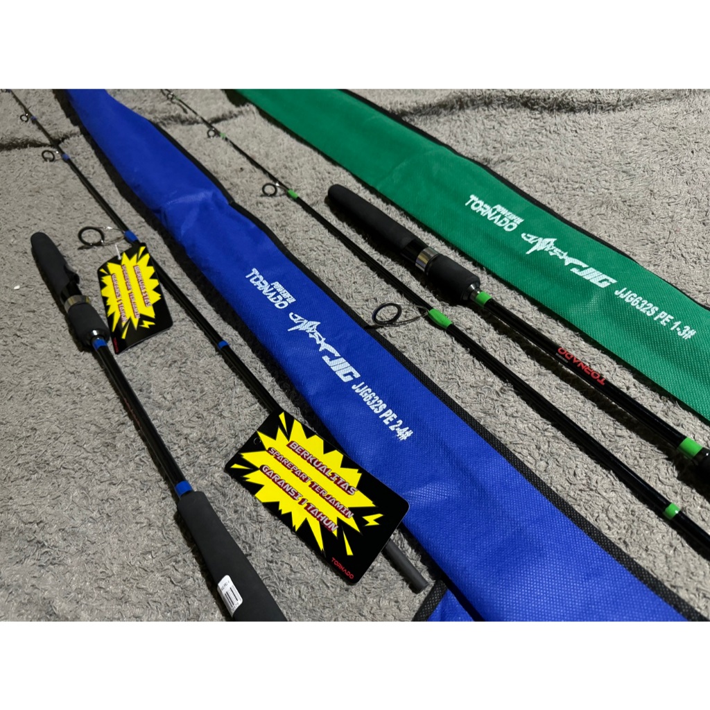 joran pancing carbon 632 TORNADO JAWS JIG 189