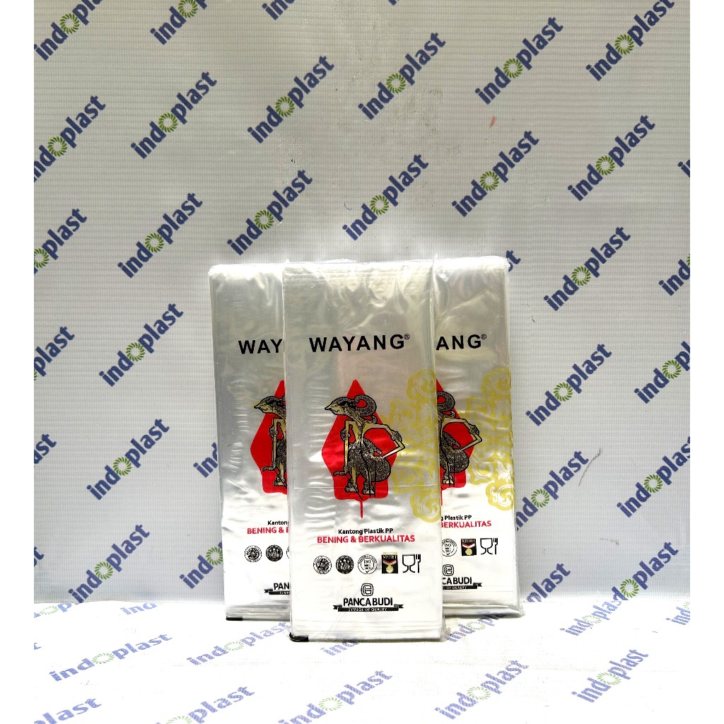 Plastik Bening Cap Wayang Ukuran 8x20
