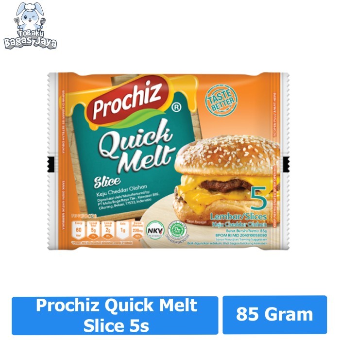 

Keju Quick Melt Slice Prochiz 85 Gram