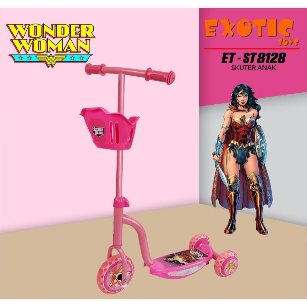 EXOTIC SCOOTER ANAK / OTOPED MUSIC LAMPU REM Justice League / ST 8128