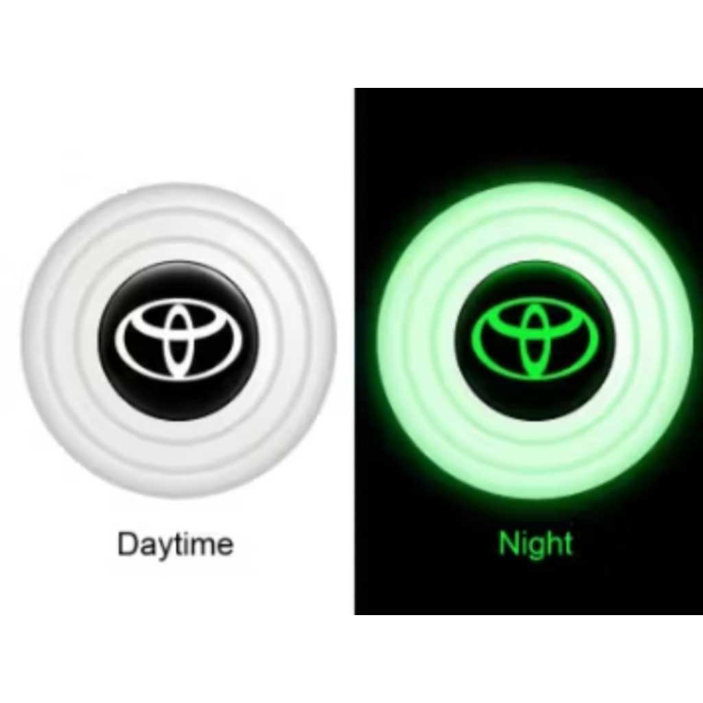 Peredam logo mobil led universal