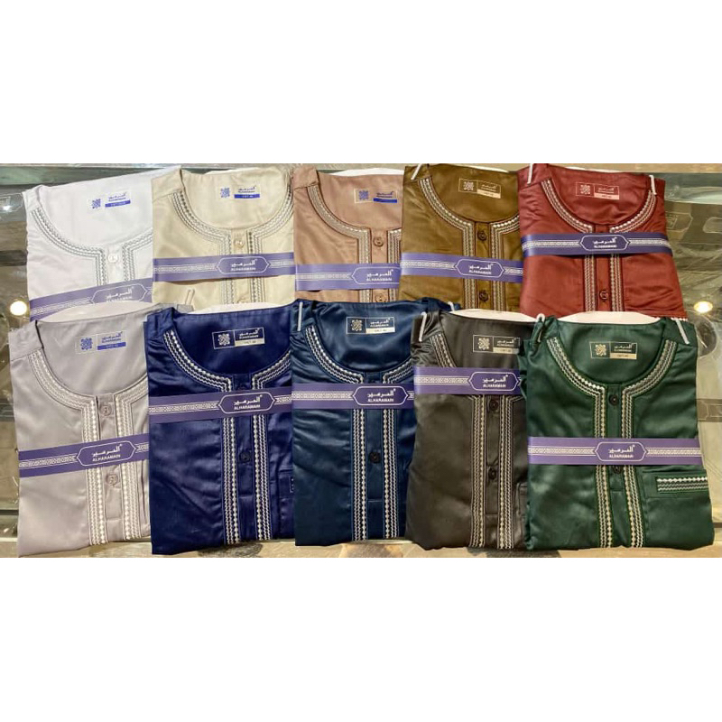 Gamis Alharamain | Jubah Al Haramain Ikaf tanpa kerah