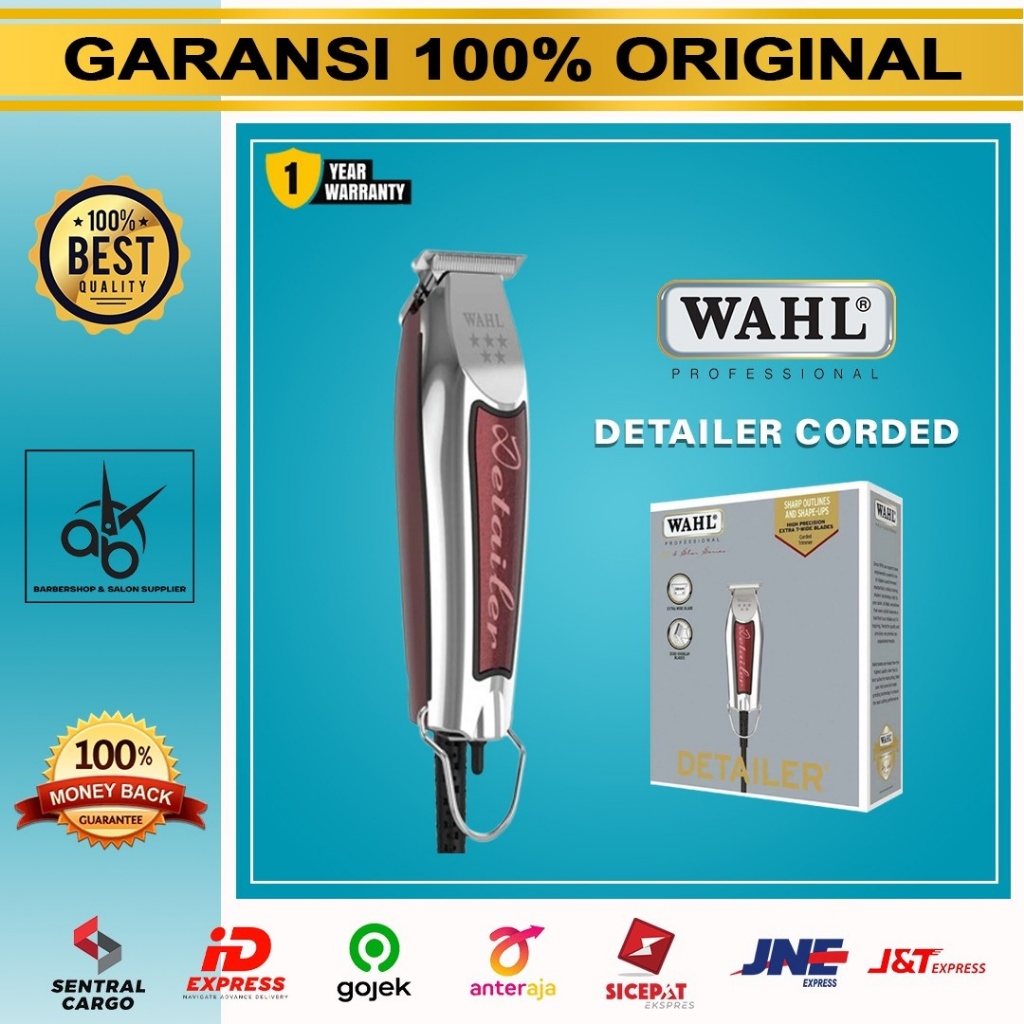 Wahl Detailer Corded Trimmer Rambut Barbershop Alat Cukur Berkabel Wahl Ori Alat Pangkas Barber