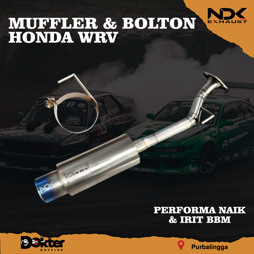 KNALPOT MOBIL RACING HONDA WRV BASS ADEM MUFFLER BOLTON NDK EXHAUST