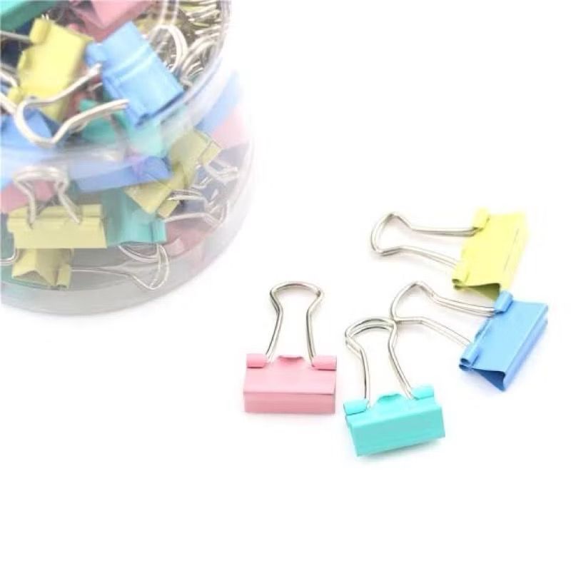 

Binder Clip Tabung Warna 105BC / Double Clip Kecil 15mm Tabung