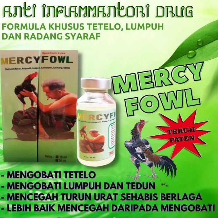 MERCY FOWL OBAT AYAM ADU TETELO  LUMPUH DAN CIKUGUNYA