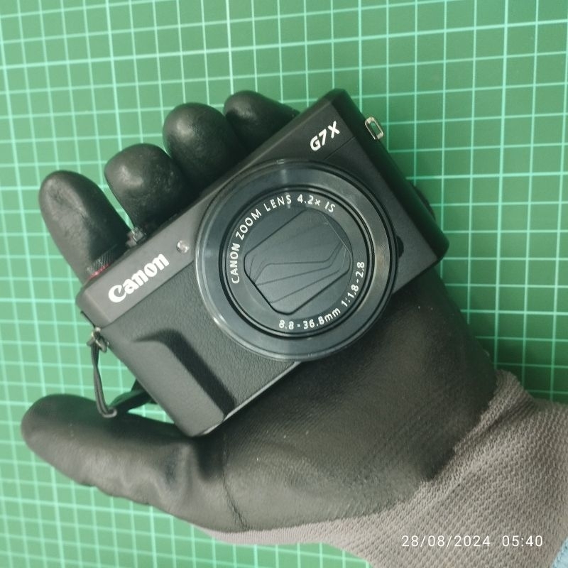 canon g7x mark ii seperti baru lengkap box mulus
