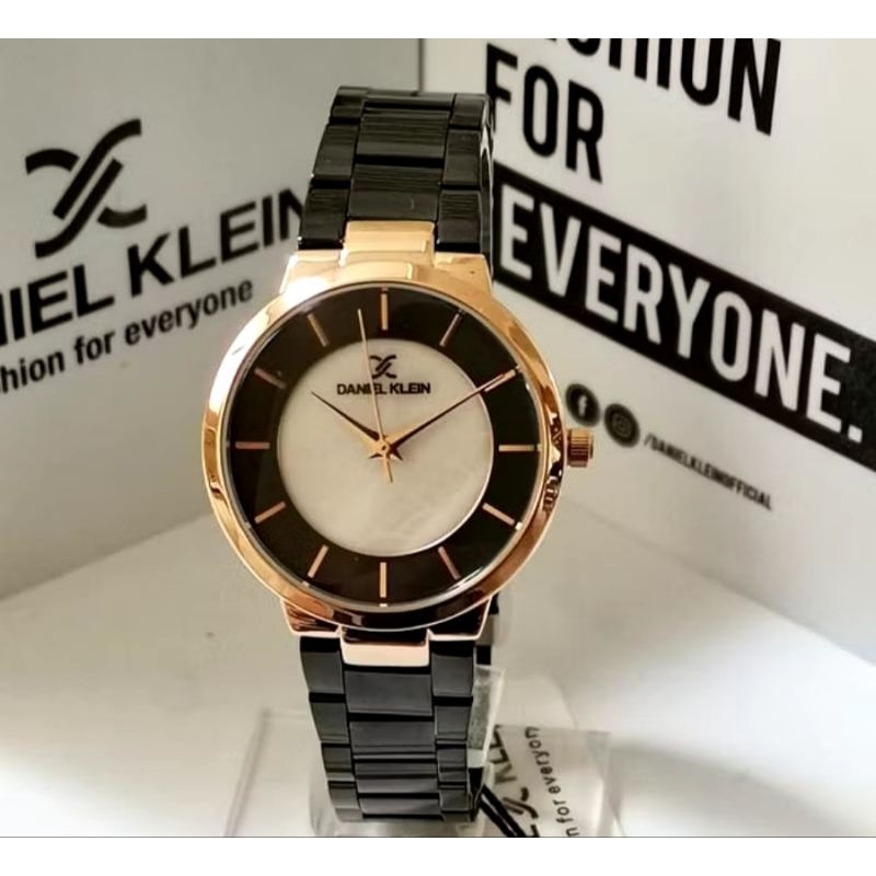 DANIEL KLEIN DK 11887-6 DK 11887-6 Rosegold Black Fashion Analog Ladies Original