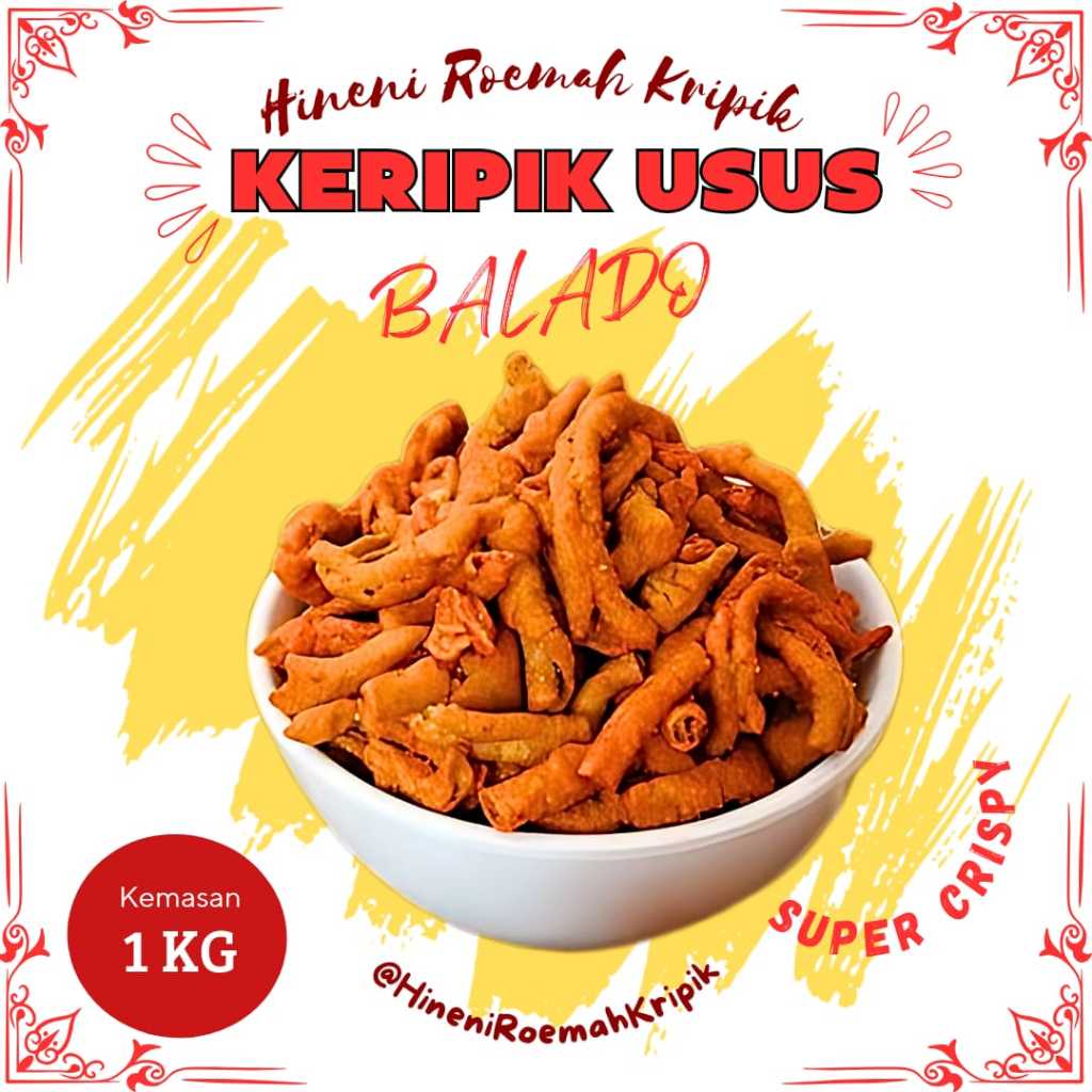 

Kripik Usus Balado 1kg