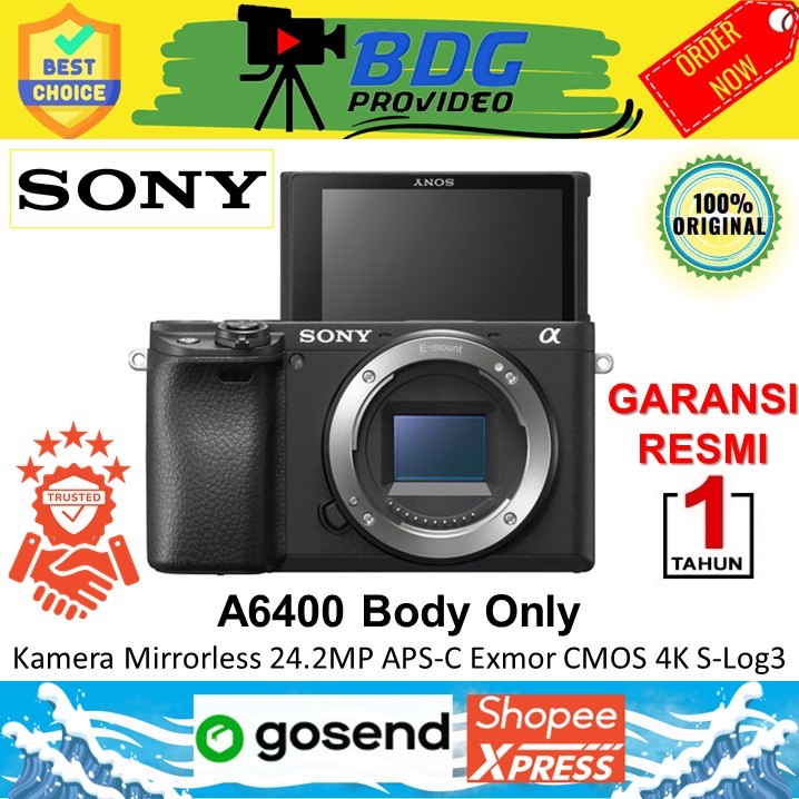SONY Alpha 6400 Body Only / Kamera Mirrorless Sony A6400 BO