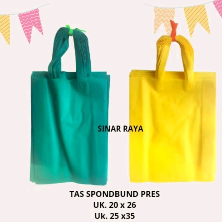 

12 PCS Tas Spunbond Kecil 25x35 Banyak Warna / Tas Tali Jinjing / Tas Belanja / Goodie Bag Souvenir Banyak Ukuran / Tas Bingkisan / Tote Bag