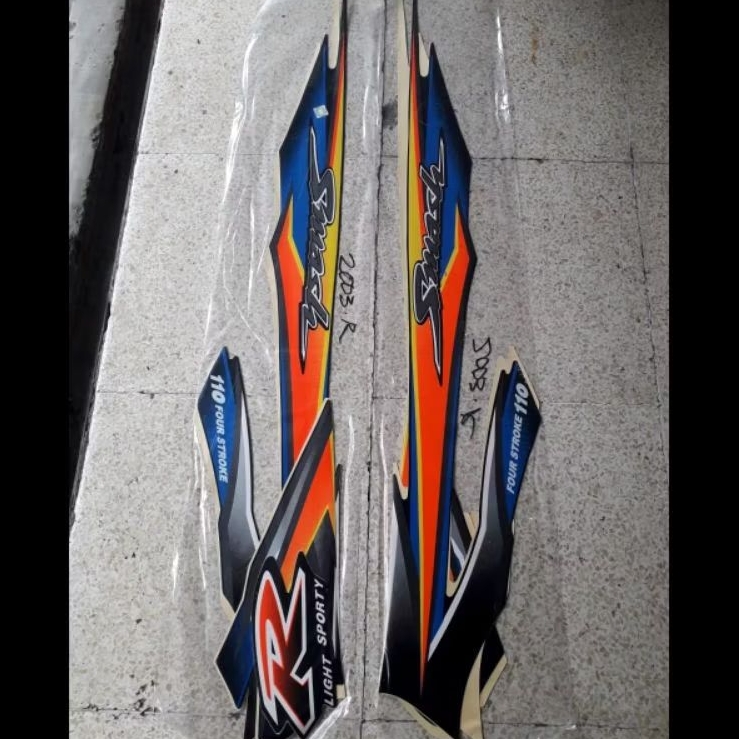 striping list stiker suzuki smash 110 r smash lama tahun 2003 ready stok