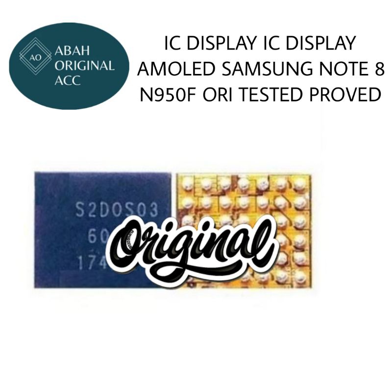 IC DISPLAY IC DISPLAY AMOLED SAMSUNG NOTE 8 ORI TESTED PROVED