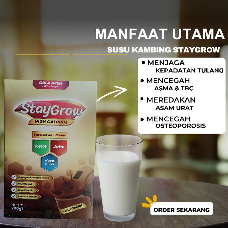 

SUSU ETAWA STAY GROW SUSU KESEHATAN SENDI DAN TULANG