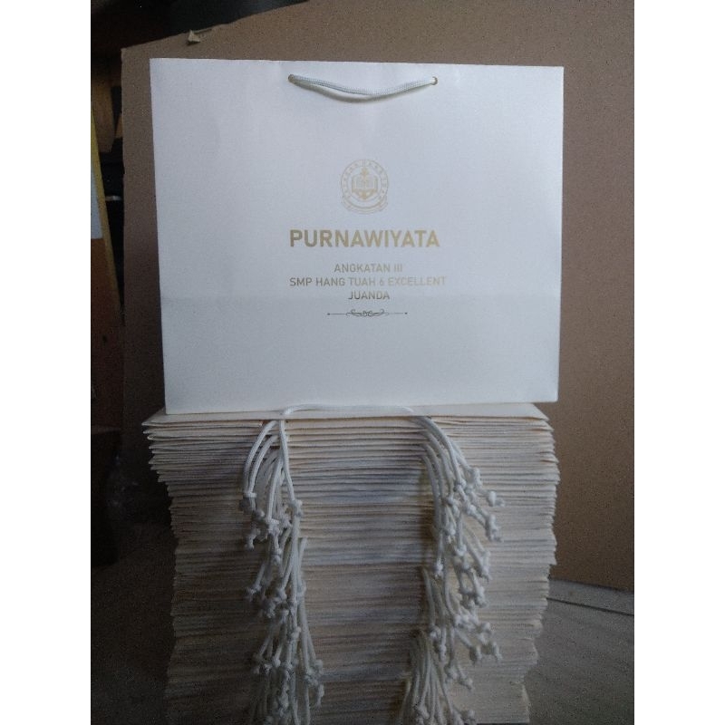 

Paperbag custom bahan ivory uk 30 x 9 x 25