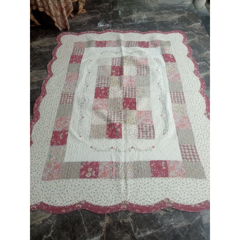 PL/PRELOVED AMBAL QUILTING SHABBY UK 160 *210 CM