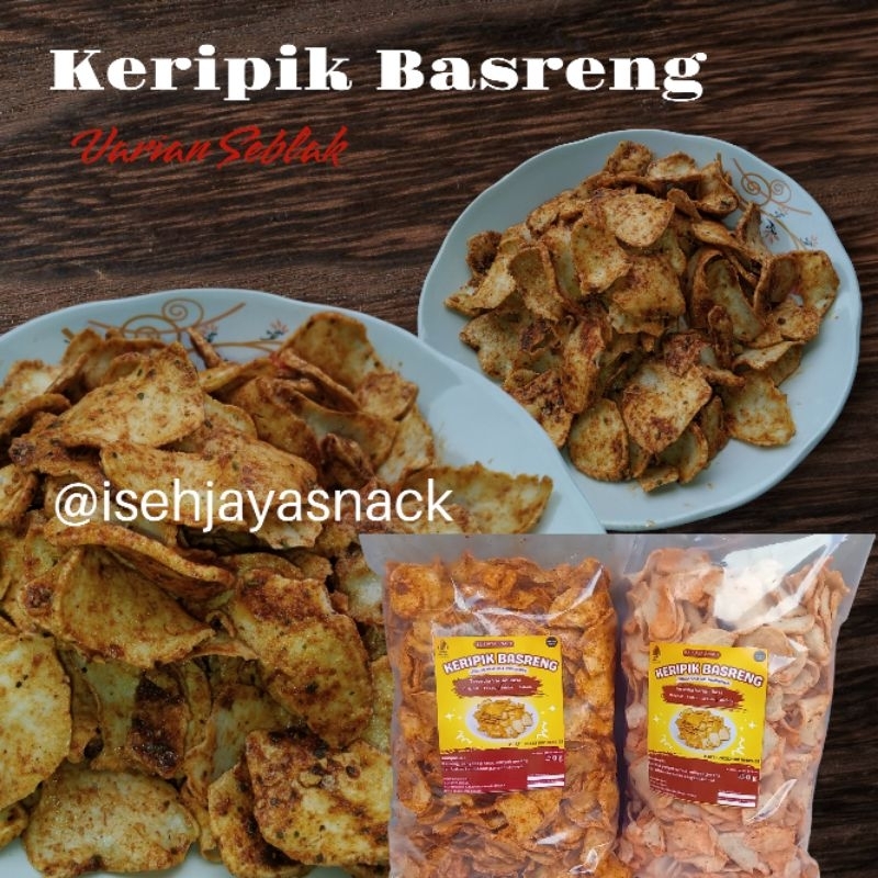 

Keripik Basreng Viral|Basreng Majalengka| Seblak Basreng Original Balado Pedas daun jeruk 500 gram