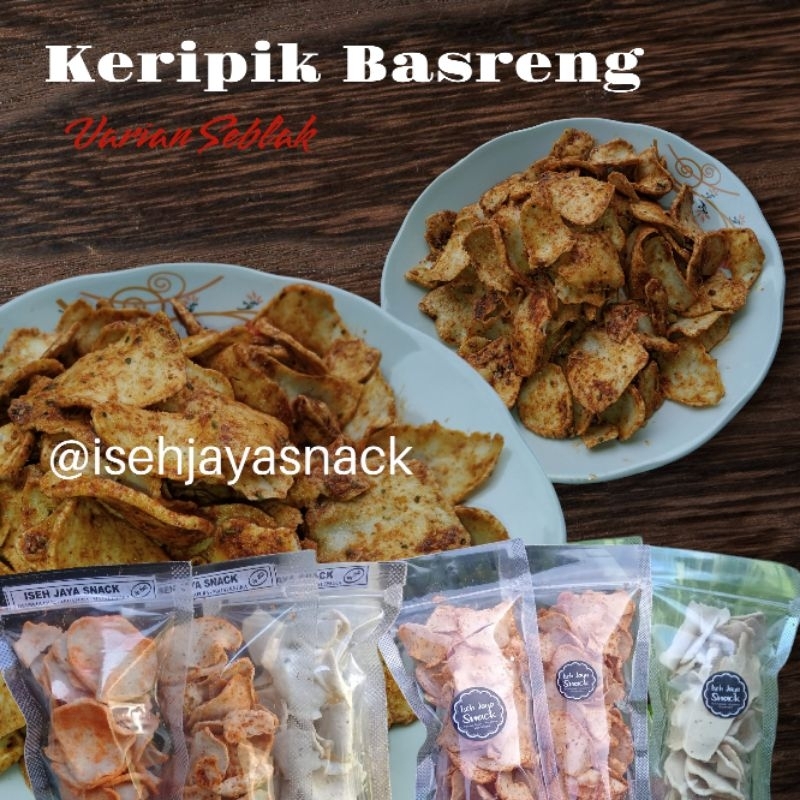 

Keripik Basreng Majalengka Keripik Basreng Daun jeruk | Basreng iseh snack isi 30gram,50gram,80gram