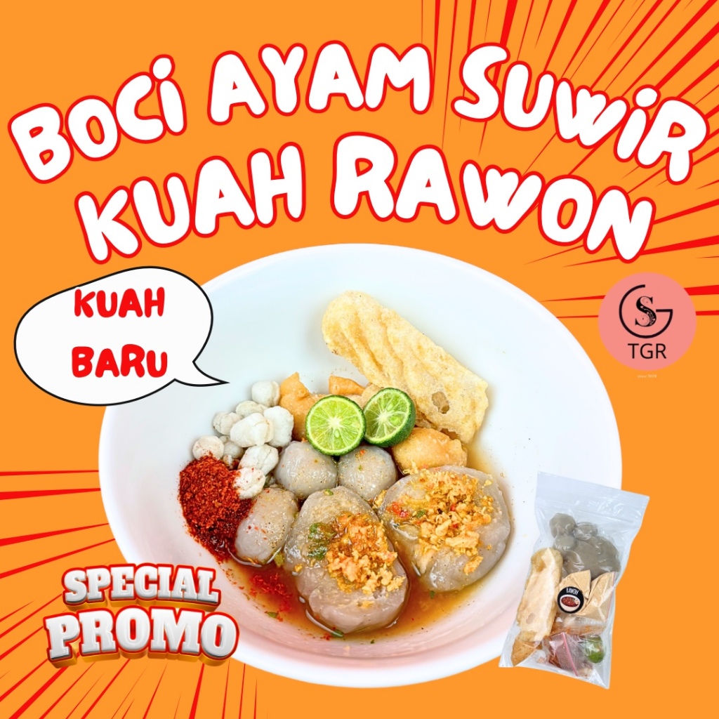 

[KUAH RAWON] 1 Bks Boci Ayam Suwir Pedas Kuah Rawon Hotpot Instan- GUDANGSNACKTGR