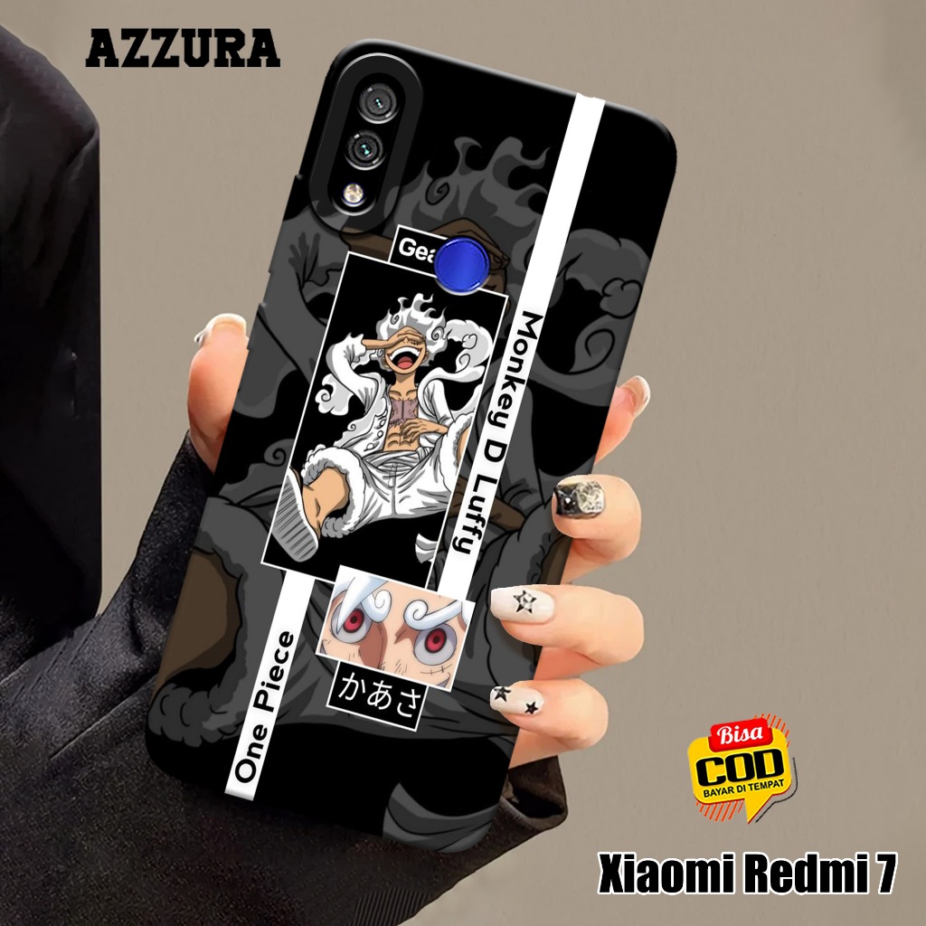 AZZURA - Case Xiaomi Redmi 7 - Fashion Case Anime - Softcase Xiaomi Redmi 7 - Casing Hp Xiaomi Redmi