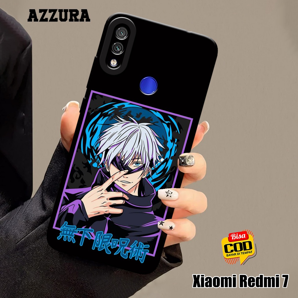 AZZURA - Case Xiaomi Redmi 7 - Fashion Case Anime - Softcase Xiaomi Redmi 7 - Casing Hp Xiaomi Redmi