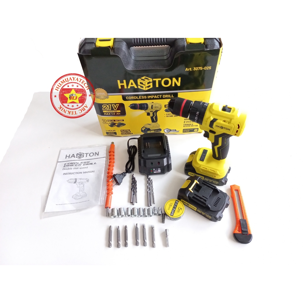 Bor Cordless Impact 21v Hasston 3075-025