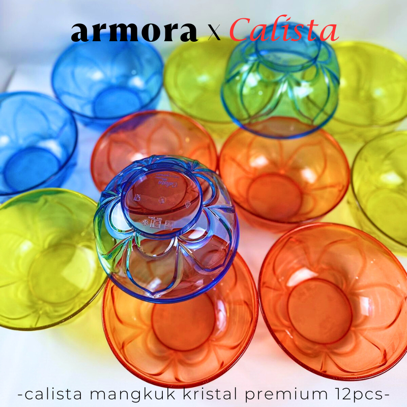 [ CALISTA ] MANGKOK PLASTIK AESTHETIC CALISTA CRISTAL PREMIUM BESAR  MANGKUK PLASTIK MIE BAKSO SEBLA