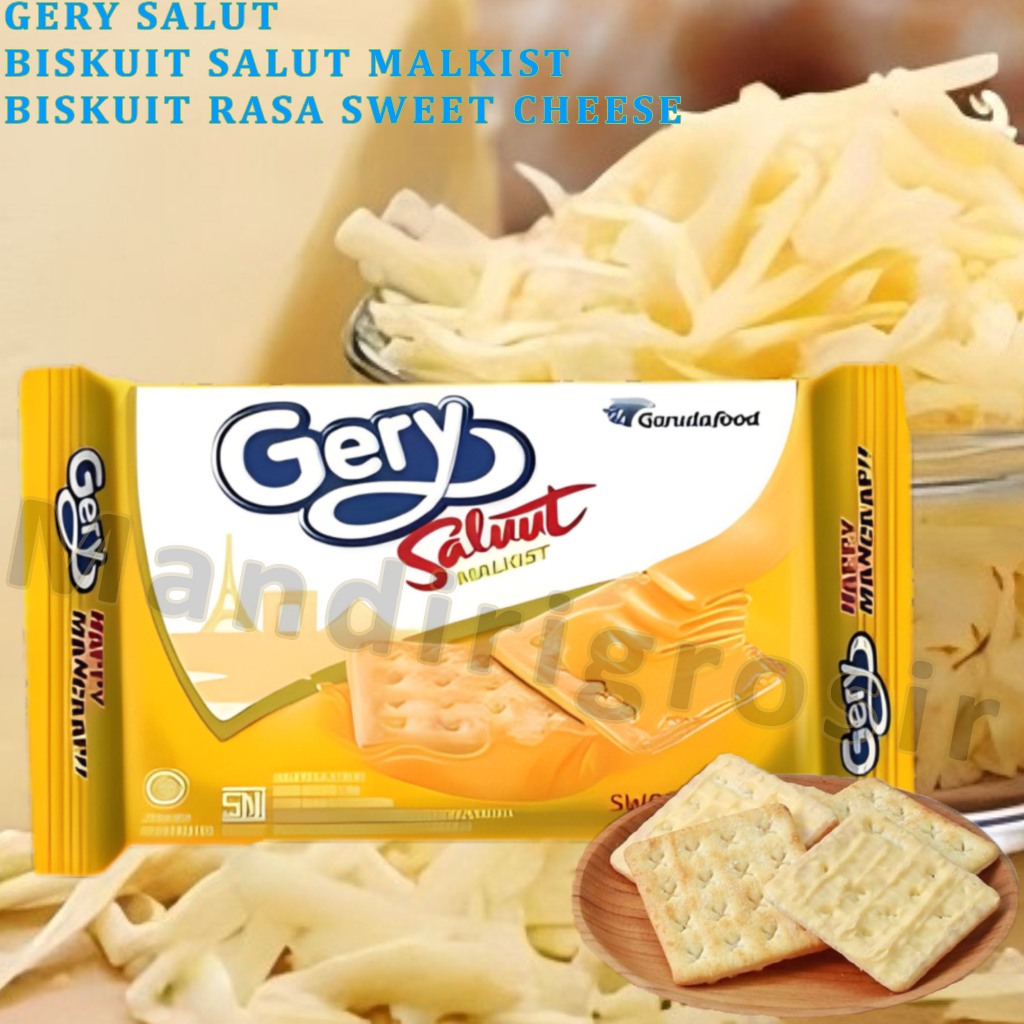 

Biskuit Malkist Bersalut Keju * Gerry Salut Malkist * Biskuit Rasa Sweet Cheese * 100gr