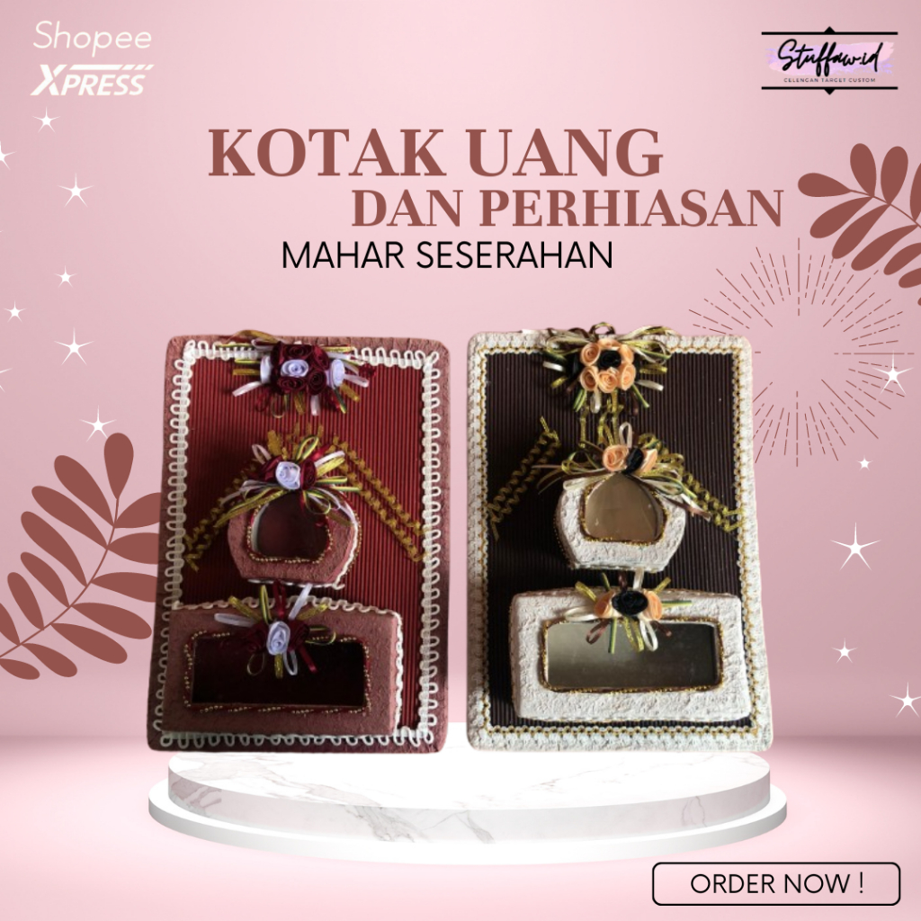 (READY STOCK) KOTAK UANG DAN PERHIASAN MAHAR SESERAHAN MURAH | TEMPAT UANG DAN PERHIASAN BOX SESERAH
