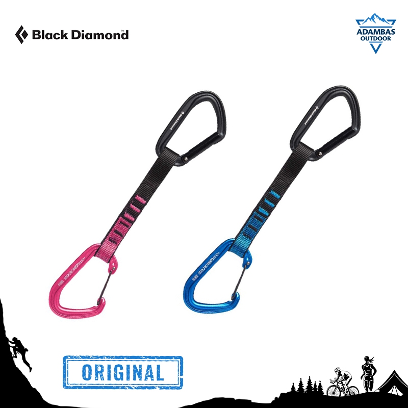 Black Diamond Hotforge Hybrid Quickdraw 16cm - Carabiner Panjat