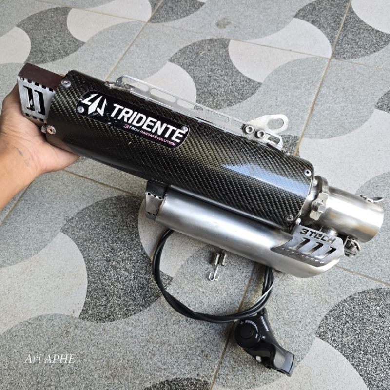 slincer silincer knalpot TRIDENTE F23 modular next gen carbon long original 3tech