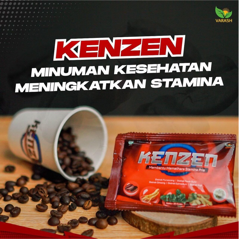Kopi  KENZEN  Varash 1 box isi 5 sachet Original BPOM dan HALAL MuI