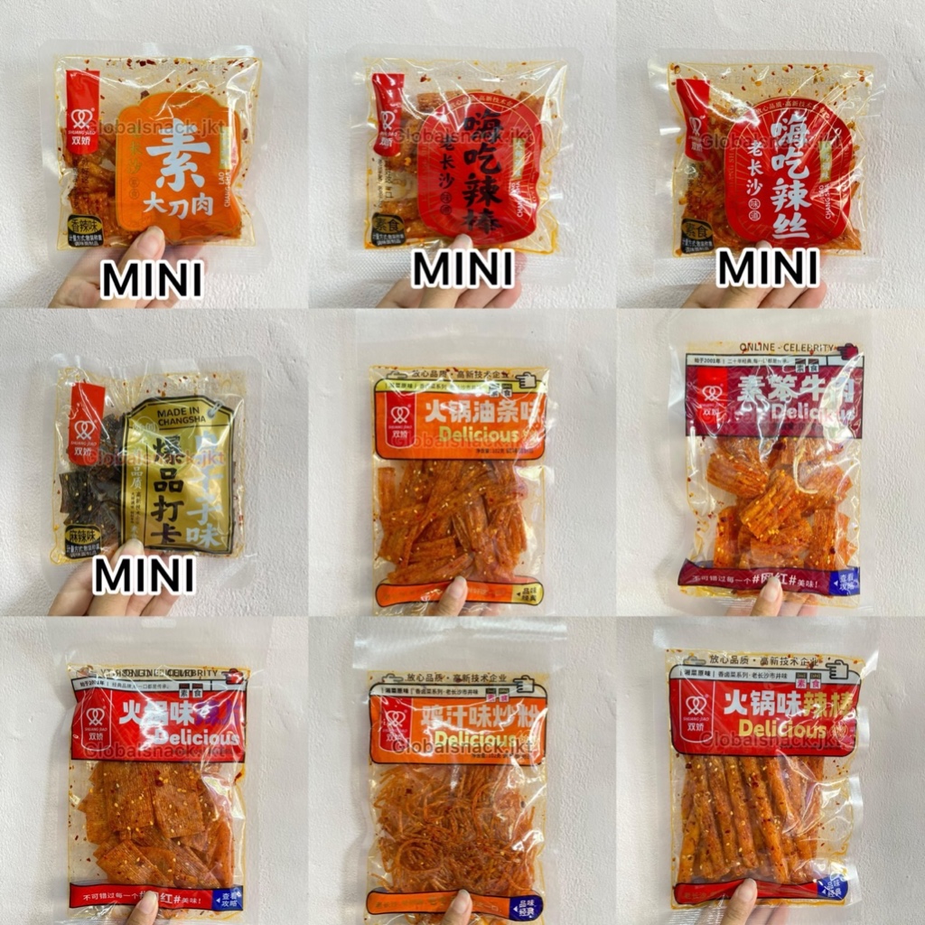 

SHUANG JIAO LATIAO VEGETARIAN SPICY SNACK / LA TIAO SPICY