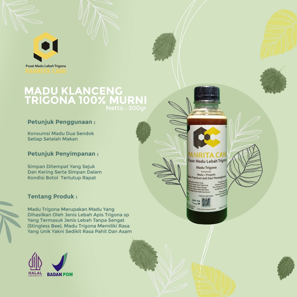 

MADU HUTAN ASLI/ MADU KLANCENG / TRIGONA MURNI 100% NET - 300GR