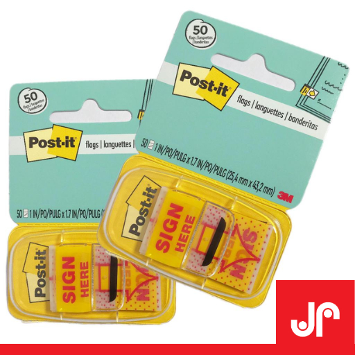 

3M POST IT SIGN HERE 680-9 MEMO / INDEX MARK PENANDA BUKU 3M™ Post-it® Sign Here, 680-9