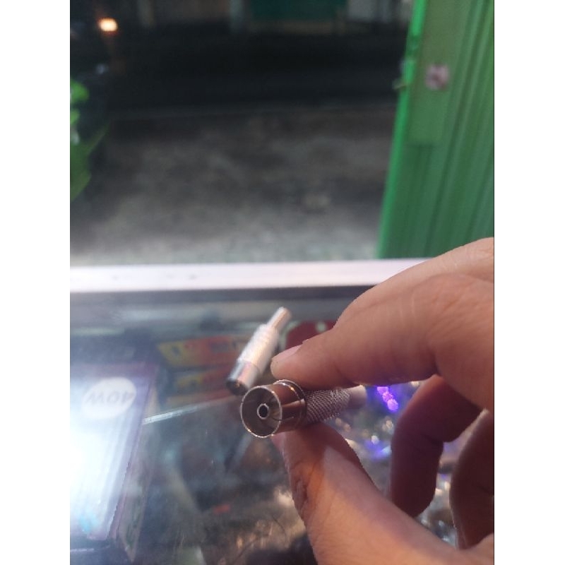 Jack Female Antena Jek Perempuan Colokan Antena Konektor TV Jack Cewek Sambung Set Top Box STB TV Di