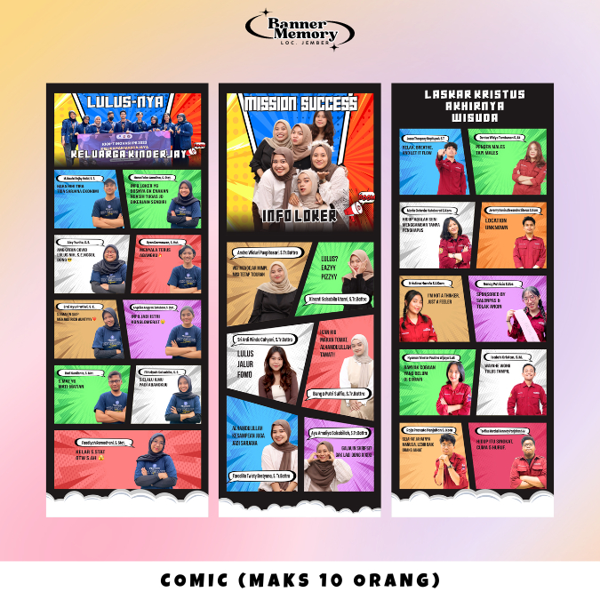 [ KOMIK ] PAKET XBANNER / X BANNER / TIANG SPANDUK BANNER WISUDA / BANNER WISUDA / BANNER SIDANG / B