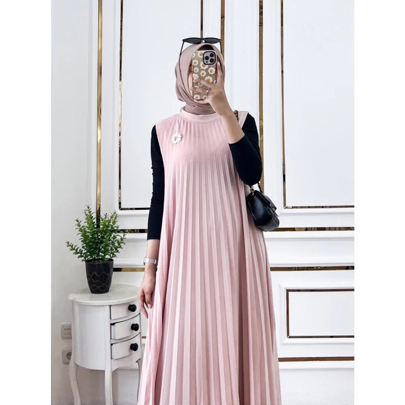 DRESS HAMIL/GAMIS PLISKET/GAMIS/LONG DRESS/BAJU HAMIL/PLISKET