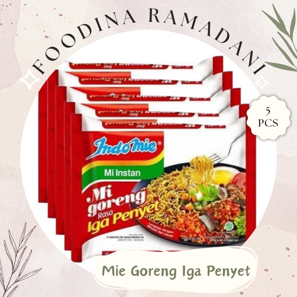 

INDOMIE GORENG Rasa Iga Penyet - Mi Instan Indomie [ Isi 5 Bks ] Harga Per PACK