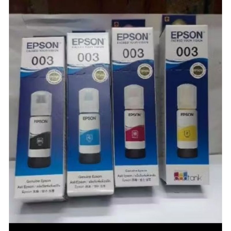 Tinta Epson 003 Original 1 Set 4 warna Epson L3110 L3105 L3210 L3250